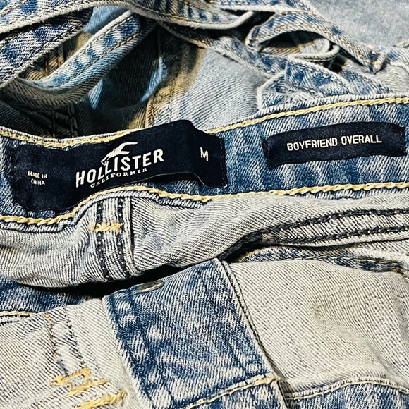 Hollister Light Blue Denim Overalls - Picture 3 of 9